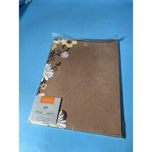 Gartner Studios Design Paper 8 1/2" x 11" yellow and white flowers 40 pack